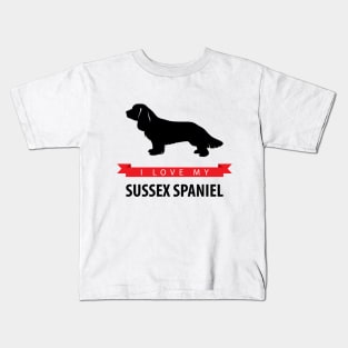 I Love My Sussex Spaniel Kids T-Shirt